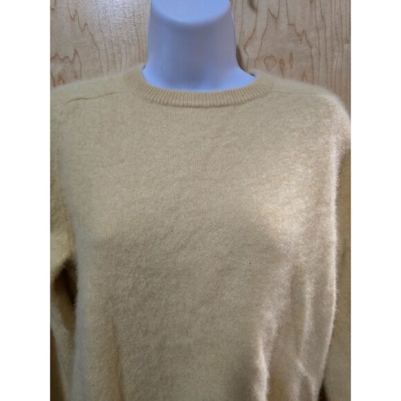 Grant Thomas Womens Two-Ply 100% Cashmere Sweater Beige Long Sleeve Pullover Siz - Picture 2 of 8